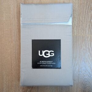 UGG Surfwashed Cotton King Pillowcase Pair in Seal Gray
